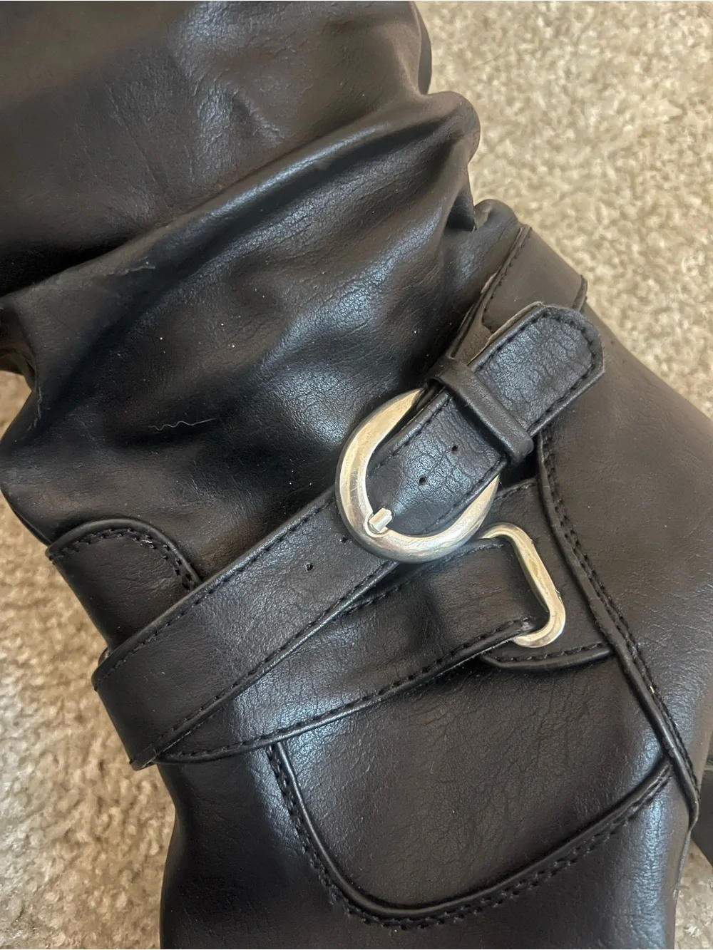 Black Knee-High Boots Size 7.5